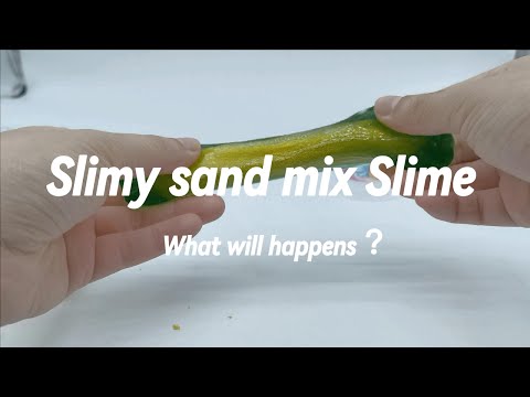 Slimy Sand Slime Kit. Make your own butter slime. #playsand #kineticsand #slime #slimekit #diyslime