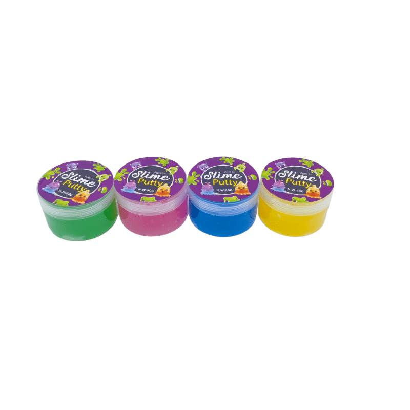 Assorted 4 color slime putty