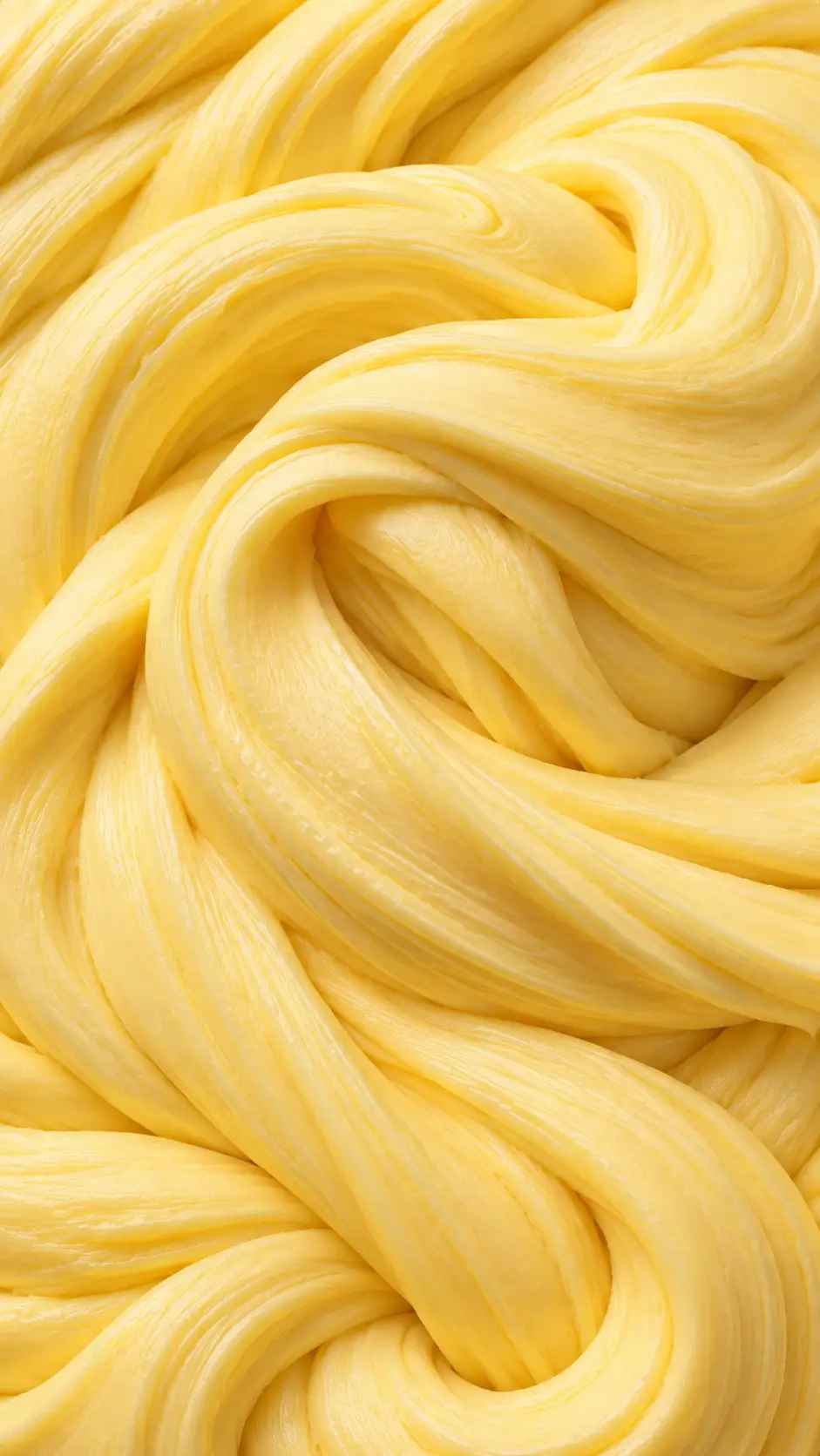 Swirled yellow butter slime